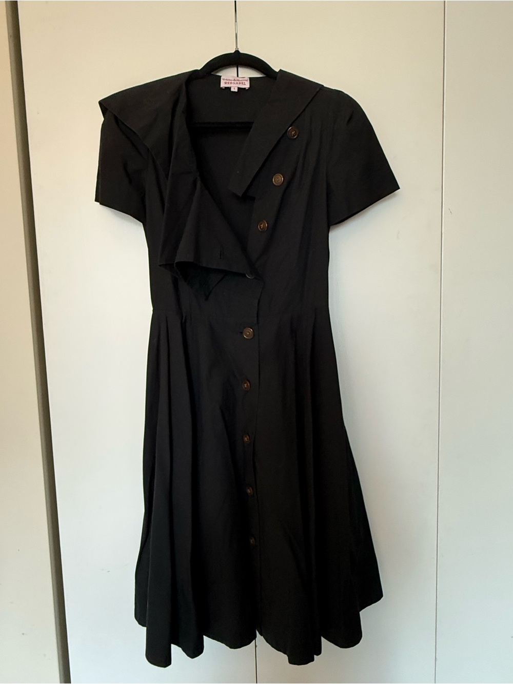 Vintage Vivienne Westwood Red Label - Black Button-down Fit & Flare Dress